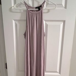 Sleeveless mauve maxi dress